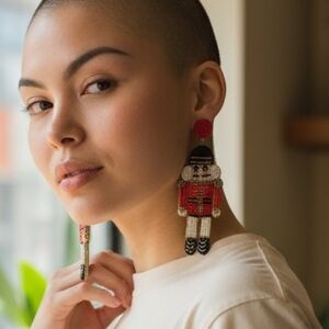 Beaded Nutcracker Earrings